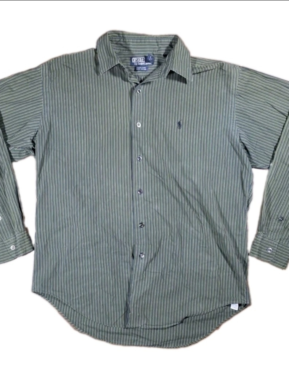 Polo Ralph Lauren Men's M Classic Fit Woven Cotton Striped L/S Button-Up